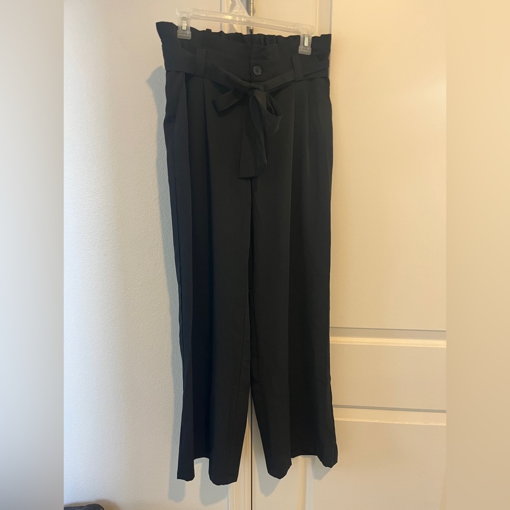 Black flowy dress pants